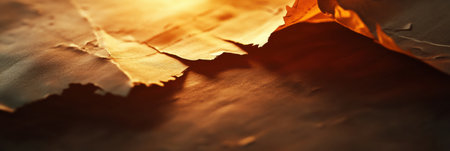 Torn political document sections lit dramatically evoke change, protest, and transformation in a striking composition.の素材