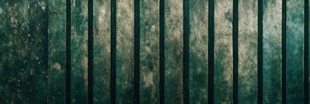 Perfectly aligned green crop rows stretch into the distance, showcasing clean symmetry and a harmonious blend of natural colors at golden hour.の素材