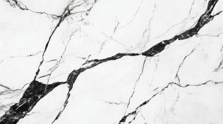 Beautiful black and white marble texture with intricate natural veins designed to enhance elegance in various interior or artistic applications.の素材