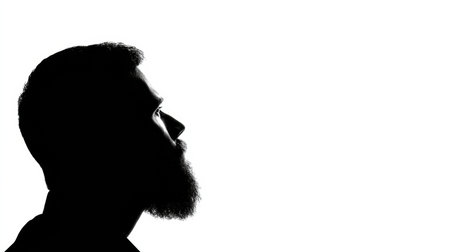 A bearded manの素材