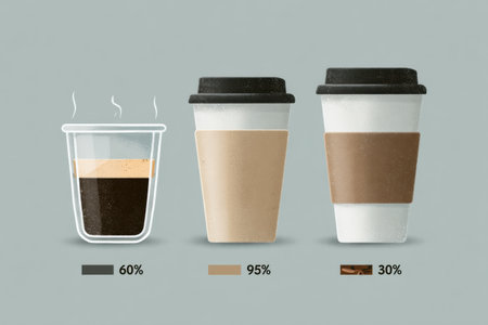 This infographic highlights daily caffeine intake limits, visually representing coffee and tea consumption recommendations for various health needs.の素材