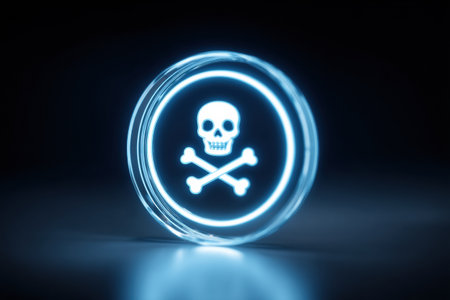 Bright alert bubble shows poison hotline number, emphasizing the importance of quick access to emergency help regarding toxic exposure.の素材