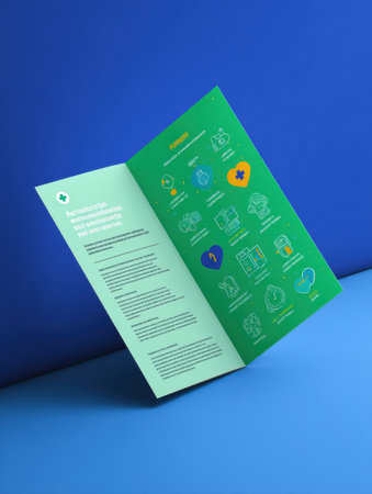 Flyer mockup promoting poison prevention week includes icons and essential information designed to raise awareness and educate the community on safety measuresの素材