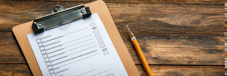 Clipboard holds a clear checklist for freezer inventory, with an open left margin for additional notes or items while managing food storage efficiently.の素材