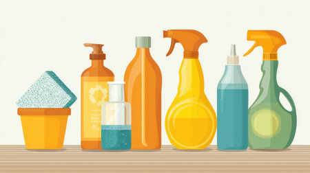 Exploring effective homemade cleaning solutions that minimize environmental impact and reduce packaging waste while maintaining cleanliness in homes.の素材