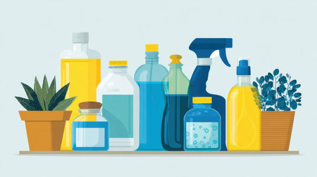 Explore helpful DIY cleaning solutions designed to minimize packaging waste by using natural ingredients for effective home cleaning.の素材