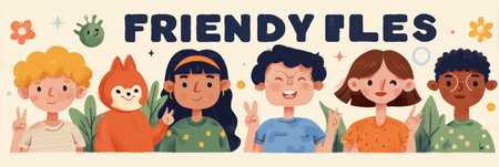 Bright and colorful infographic that showcases classroom rules using friendly icons and characters to encourage kids to follow guidelines and be respectful.の素材