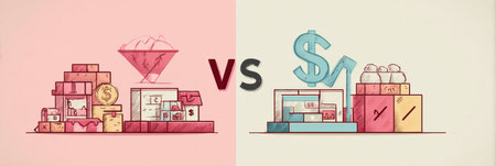 Infographic illustrates the comparison of cost, value, and margin in product pricing with visual elements to clarify strategic business considerations.の素材