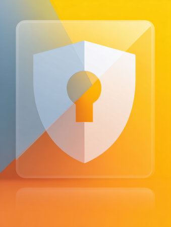 A security warning popup is overlapping a transparent dashboard, with the left third remaining clear to ensure visibility of underlying information.の素材