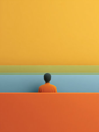 A soft-colored barrier rises to protect a user avatar from a hate message, symbolizing the need for mental space in digital interactions and environments.の素材