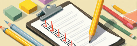 A checklist infographic for teachers details prep week tasks, supplies needed, organization tips, and classroom setup for the new school year.の素材