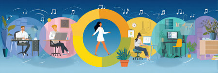 Discover effective strategies for establishing a worklife wellness rhythm that enhances productivity and promotes balance in everyday activities.の素材