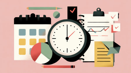 A guide outlining the process of building a vision board focused on self-improvement, featuring tools and tips for effective visualization of goals.の素材
