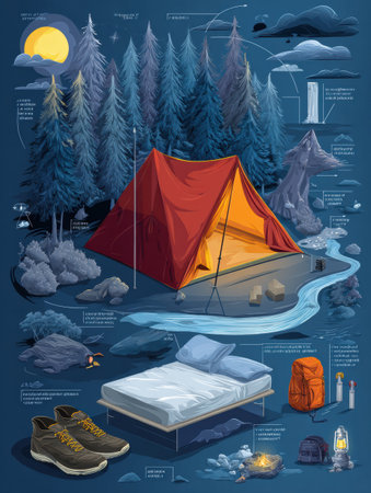 Discover essential items for a memorable indoor camping experience, featuring gear, decorations, and tips for creating a fun atmosphere.の素材