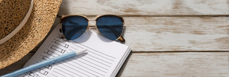 Checklist offers ideas for summer activities, encouraging outdoor exploration, journaling, and capturing beautiful moments with friends and familyの素材