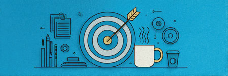 This infographic offers a SMART goal template for improving personal effectiveness with specific, measurable, attainable, relevant, and time-bound strategies.の素材