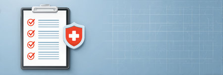 A well-designed safety checklist with clear icons and ample space for notes, suitable for various applications in homes or workplaces, promoting organization.の素材