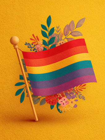Learn important guidelines for celebrating Pride with respect and support for the LGBTQ+ community, promoting inclusivity and joy during the festivities.の素材