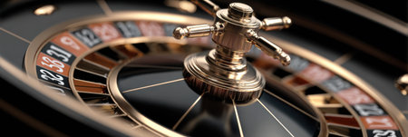 A roulette ball spins rapidly in close proximity to a number as players watch eagerly, filled with anticipation for the outcome in this lively setting.の素材