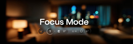 Bright app interface illuminates a dark room, enhancing focus and productivity during late-night tasks or leisure activities in a modern setting.の素材
