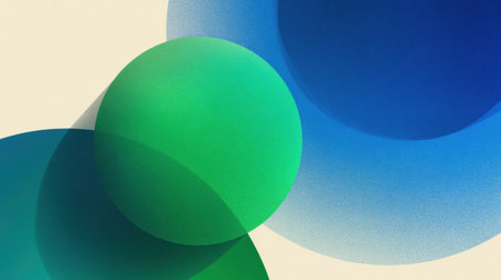 Colorful abstract shapes blend seamlessly in a gradient design, creating a visually appealing space perfect for branding in a commercial setting.の素材