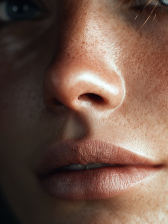 Digital portrait captures the essence of human beauty with surreal smoothness and soft lighting, ideal for customization or artistic exploration.の素材