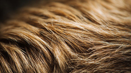 Detailed texture of thick coarse hair with a side gradient fade highlights the unique patterns and shine, capturing a natural look and feel of healthy hairの素材