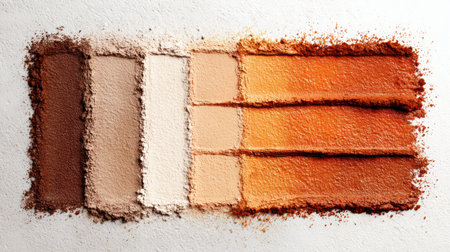 Gradient bar features realistic skin tones arranged to display various shades, leaving space for a customizable message or label for creative use.の素材