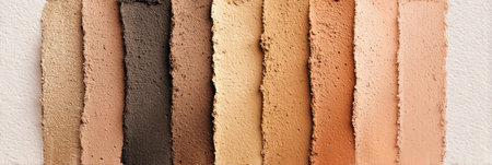 A textured gradient bar showcasing diverse skin tones, with ample upper space for personalized messages or creative expressions in various projectsの素材