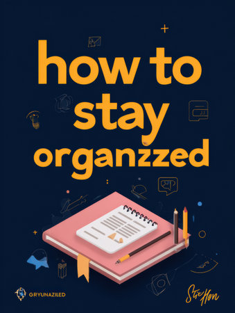 Exploration of various methods and strategies to enhance organization skills, improve productivity, and manage time more effectively for daily tasks.の素材