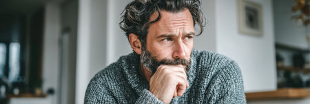 Chart showcases effective mental health tips for men, emphasizing self-care and emotional well-being in a cozy, modern environment.の素材