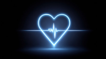 Botulinum therapy is being performed in a medical clinic, highlighting health and beauty with visuals of a heart symbolizing life and wellness.の素材