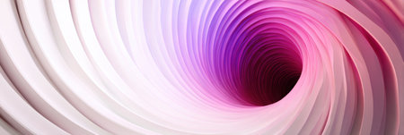 Smooth layers create a mesmerizing swirling spiral in pink and white, captivating viewers with its dynamic depth and elegant flow.の素材