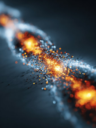 This captivating scene showcases a galaxy filled with glowing stars and swirling dust, creating a mesmerizing cosmic perspective that evokes wonder.の素材