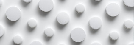 A textured wall features random raised circular patterns, creating an interesting visual effect perfect for contemporary interior spaces.の素材