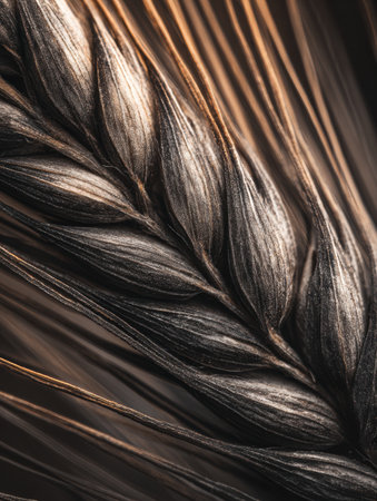 This composition features tightly braided hair against a backdrop of flowing strands, highlighting various shades and intricate detailing.の素材