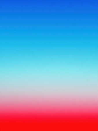 Colorful gradient features a smooth blend of blue, cyan, and red hues, creating an eye-catching backdrop that evokes calmness and energy simultaneouslyの素材