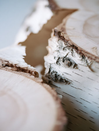 Natural wood features detailed textures and patterns in a cut section of a tree trunk, highlighting its organic beauty.の素材