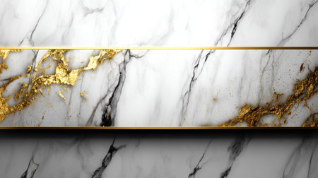This artwork features a stunning marble surface with gold accents, ideal for luxurious interiors.の素材
