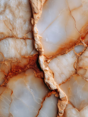 This artwork features an elegant marble surface showing beautiful patterns and warm hues in rich earthy tones.の素材