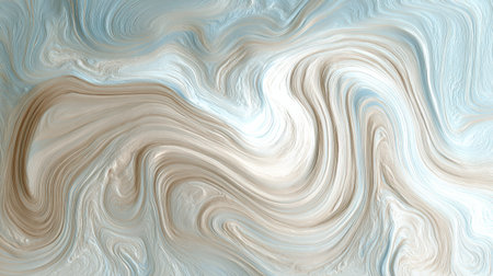 Soft swirls of blue and beige blend together, offering a serene and artistic visual perfect for creative spaces.の素材
