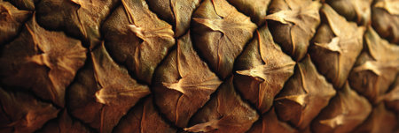 The close-up shows intricate details of a pine cone against a soft background, showcasing natures design.の素材