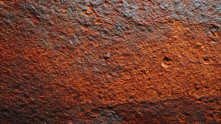 Close-up view of a rusted surface displaying rich hues and intricate patterns, highlighting natural decay and textures.の素材