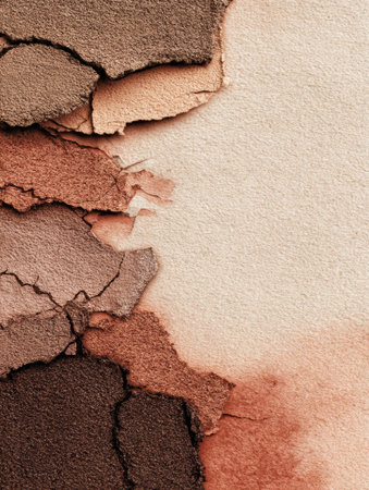 This artwork showcases a blend of earthy tones, resembling textured layers of paper with soft gradients and cracks.の素材