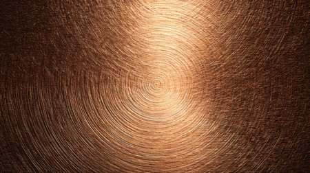 Close-up view of a swirling bronze texture highlighting intricate patterns and a rich metallic sheen in warm tones.の素材