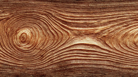 Close-up of wood shows rich grain texture and natural beauty, showing its organic design.の素材
