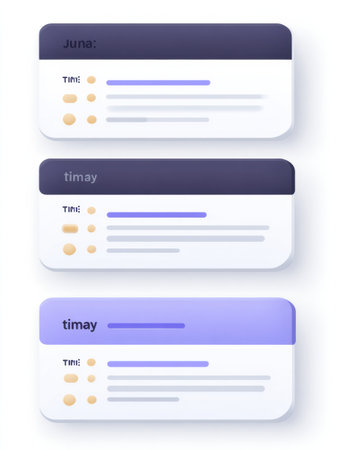 Clean and minimalistic user interface elements arranged in a logical sequence, promoting usability and simplicity in design.の素材