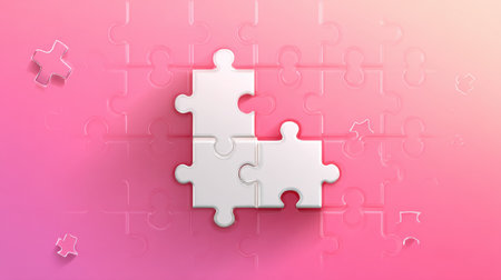 Incomplete solutions are illustrated by a jigsaw puzzle with one missing piece set on a soft gradient background highlighting problem identification.の素材