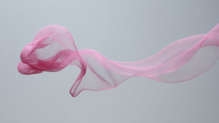 A fine dust in a soft pink hue dances in the air, forming a heart shape against a calm, empty backdrop, evoking a sense of romantic minimalism.の素材