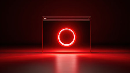 A red warning overlay appears on a browser, indicating potential phishing links while promoting secure web browsing practices.の素材